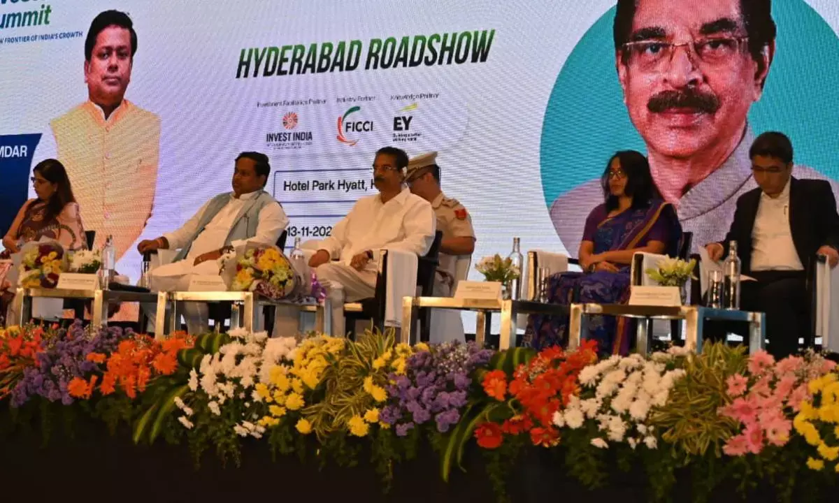 Dr Sukanta Majumdar attends the North East Trade and Investment Roadshow in Hyderabad