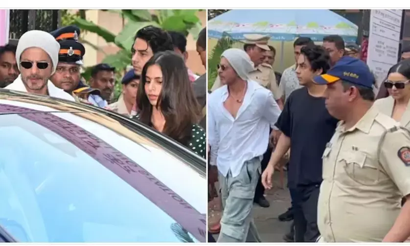 Shah Rukh Khan Votes in Mumbai with Family During Maharashtra Elections