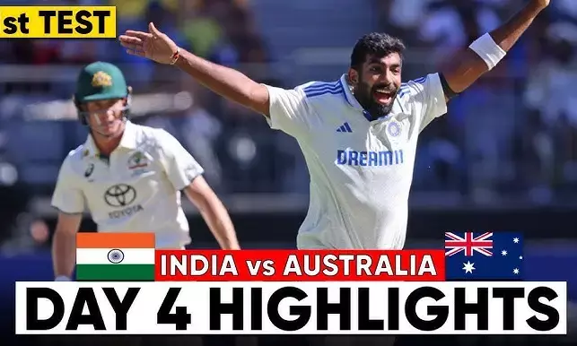 India vs Australia, 1st Test Day 4: Jasprit Bumrah Shines, Travis Head Dismissed in Thrilling Session