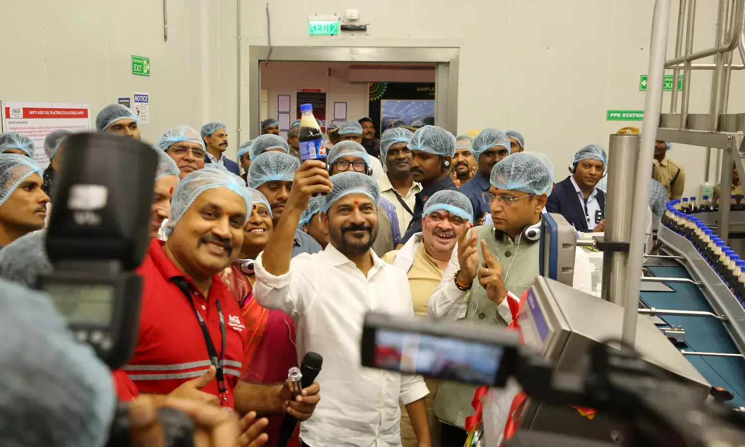 CM Revanth inaugurates Coca-Cola greenfield factory in Siddipet