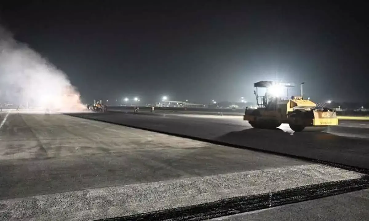 Vizag Airport runway work completed ahead of schedule