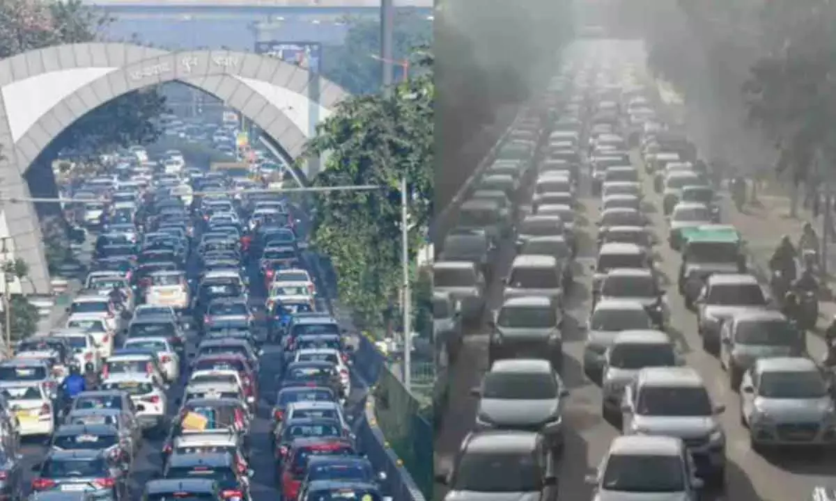 Farmers’ Protest Chokes Traffic On Delhi-Noida Roads