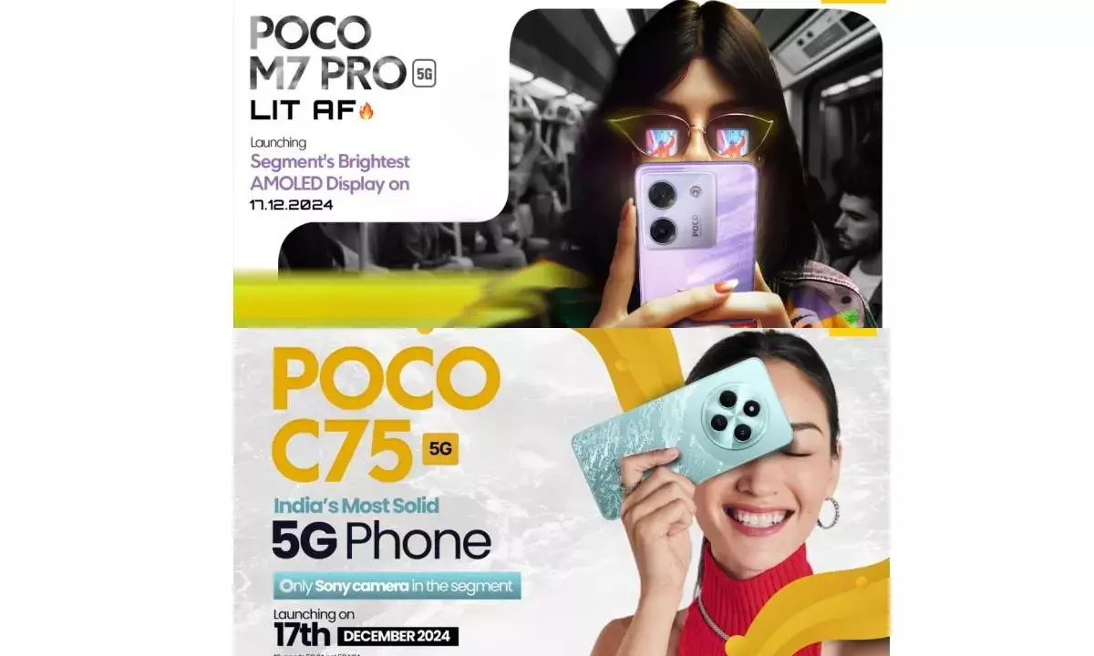 POCO teases launch of M7 Pro and C75 with segment’s leading display and camera