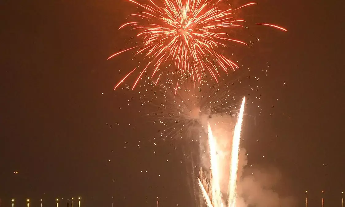 Hyderabad: Spectacular Drone Show and Fireworks Delight Spectators