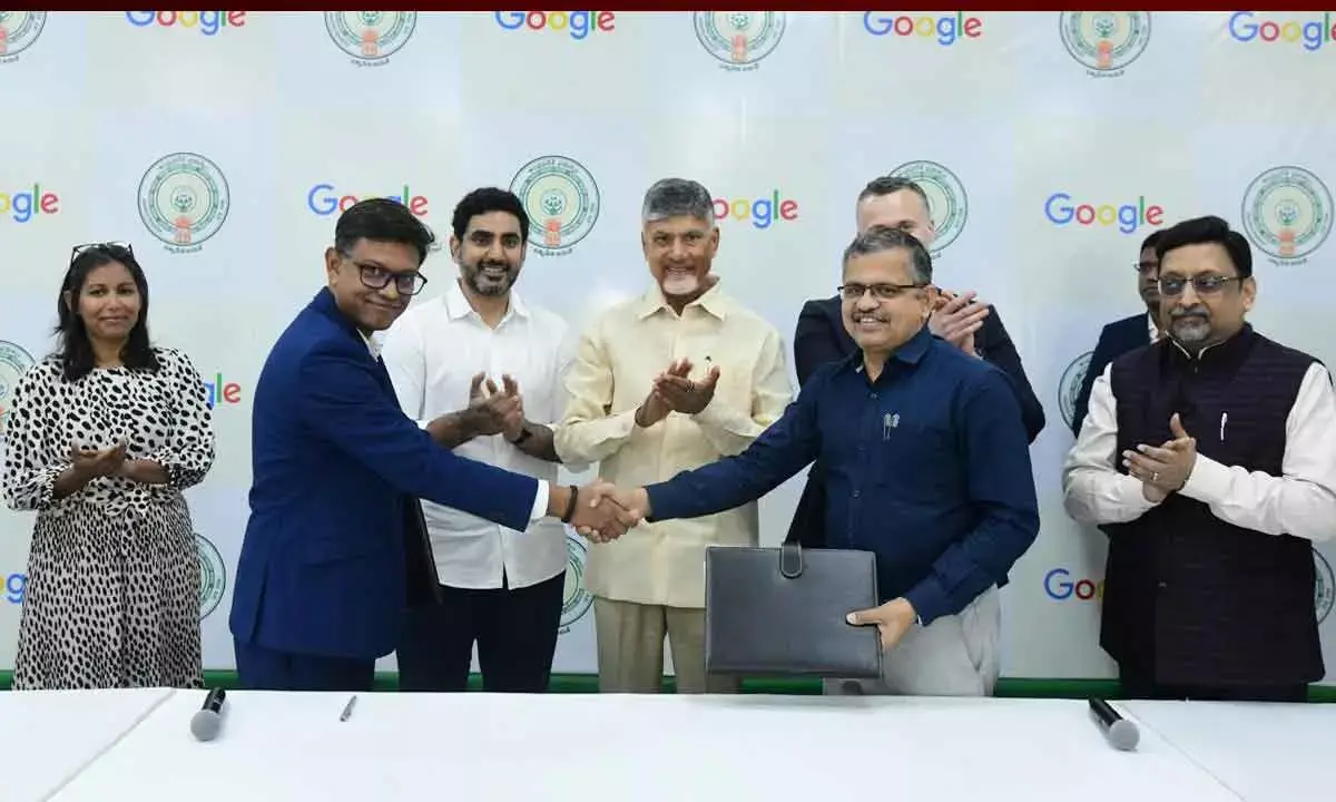 Tie-Up With Google Will Empower AP, Says Naidu