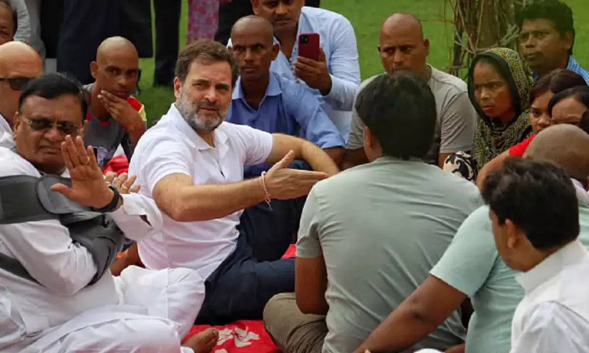 Rahul Meets Hathras Rape Victim’S Family, Incurs BJP Wrath