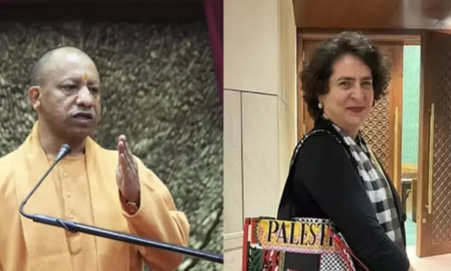 Yogi Adityanath criticizes Priyanka Gandhis Palestine Bag: UP sent 5,600 youth to Israel