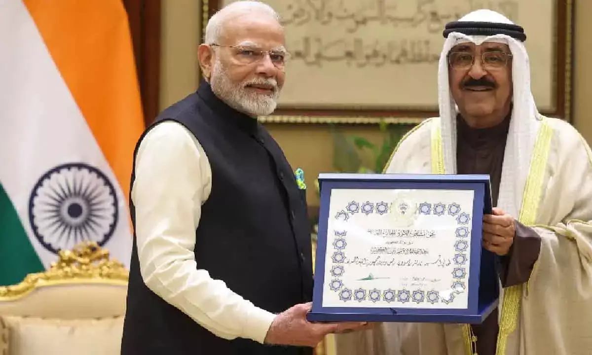 Modi Gets Kuwait’s Highest Honour