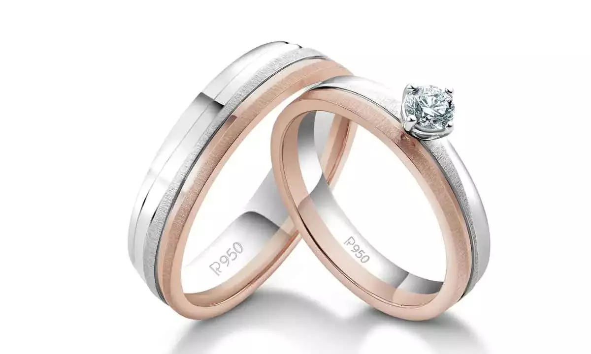 Platinum Love Bands For Couples