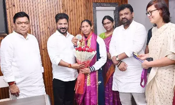 CM Revanth congratulates Deepthi for being selected for Arjuna Award