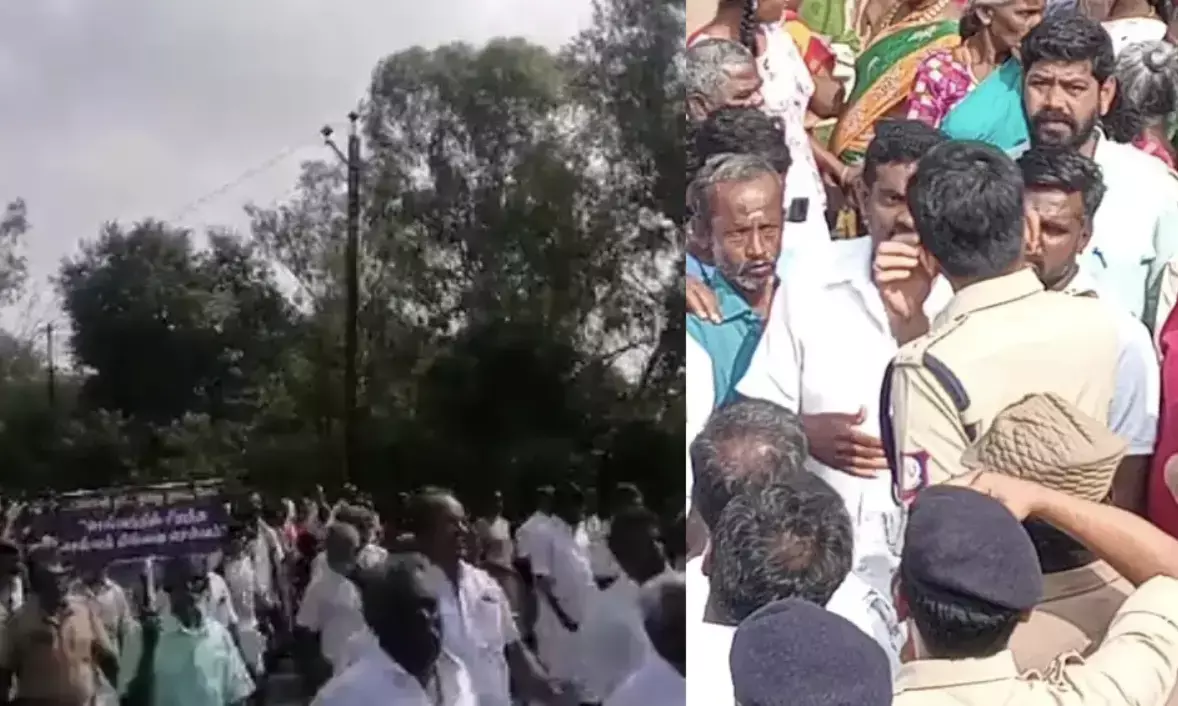 Farmers rally against Tungsten mining project in Madurai