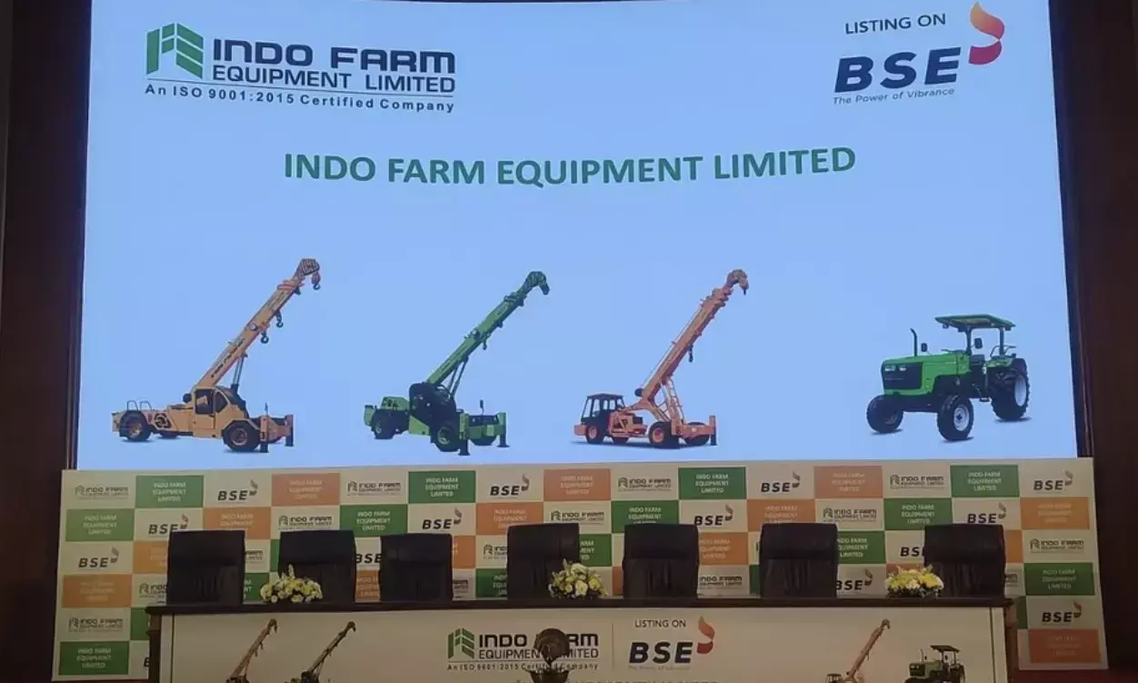 Indo Farm equipment shares surge over 27% on market debut