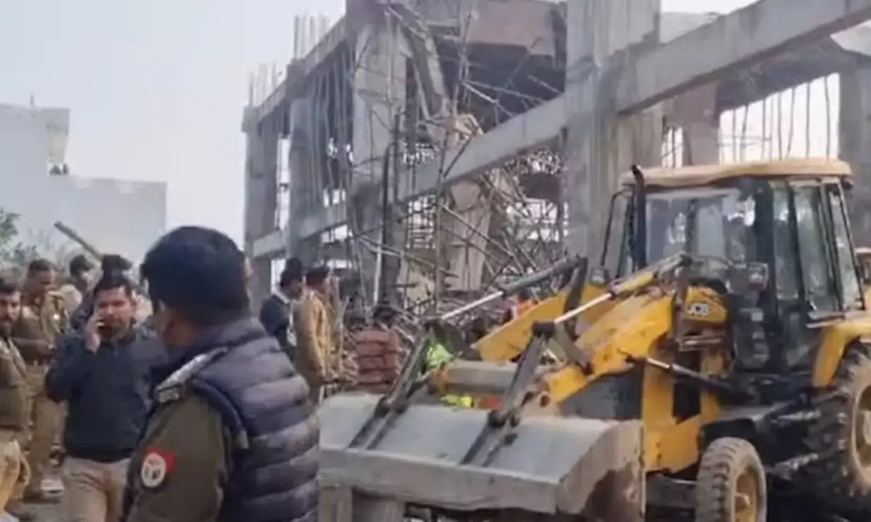 Kannauj Tragedy: Under-construction roof collapses at railway station, trapping workers