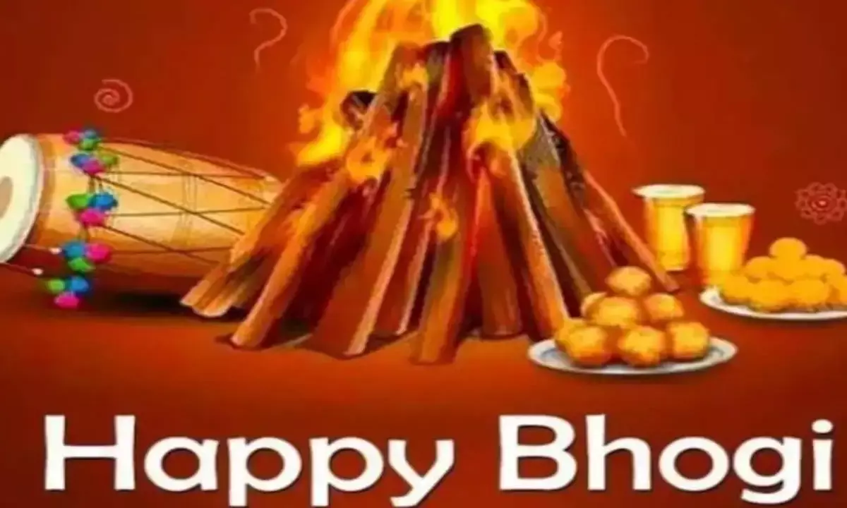 Bhogi Wishes 2025: Celebrate Bhogi with Heartwarming Messages in Telugu