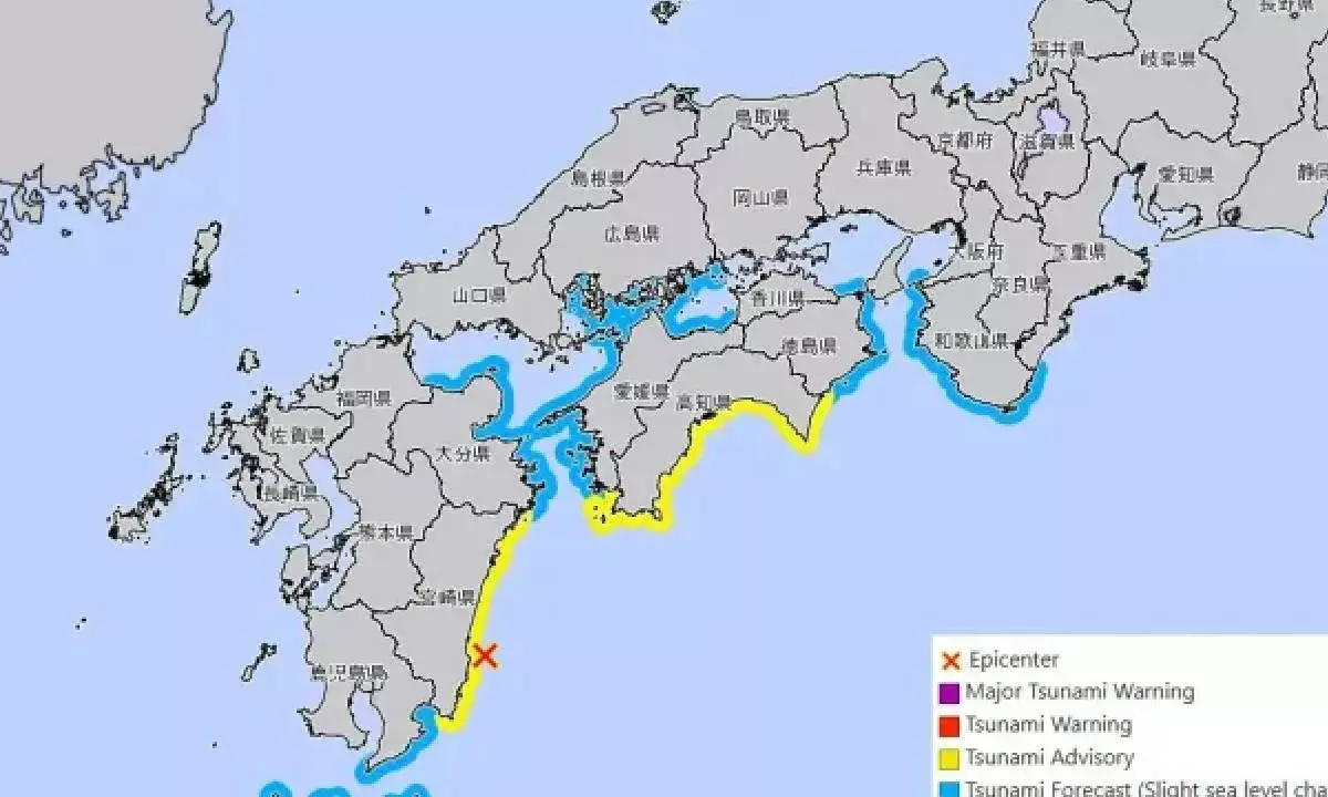 Japan Issues Tsunami Warnings After 6.9 Magnitude Earthquake Hits Kyushu