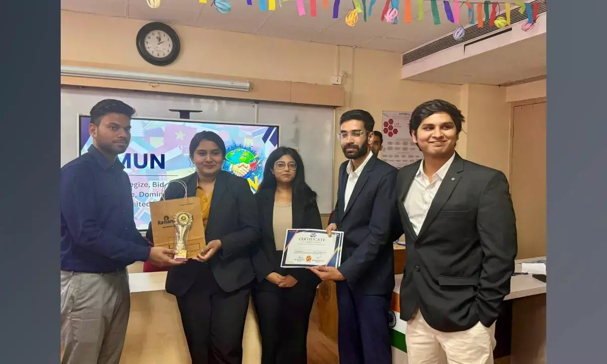 NIA students win laurels in Model United Nations Event