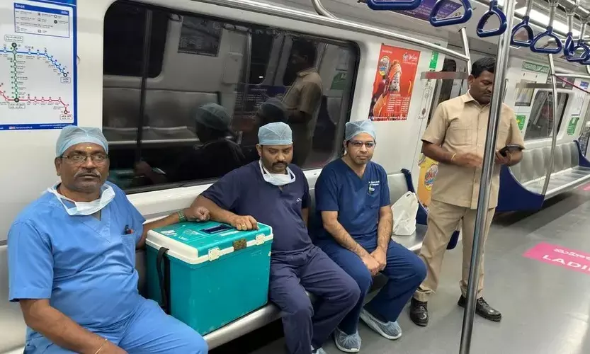 Hyderabad Metro Saves Life by Transporting Donor Heart in 13 Minutes