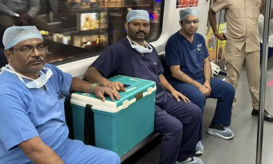 Modern infrastructure saves lives as accident victims organs transported via metro train and ORR