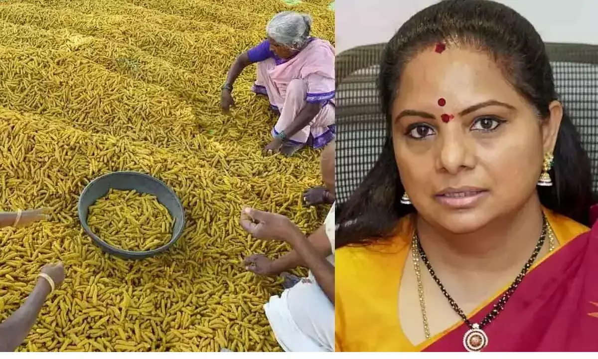 Kavitha Welcomes Establishment of Turmeric Board in Nizamabad