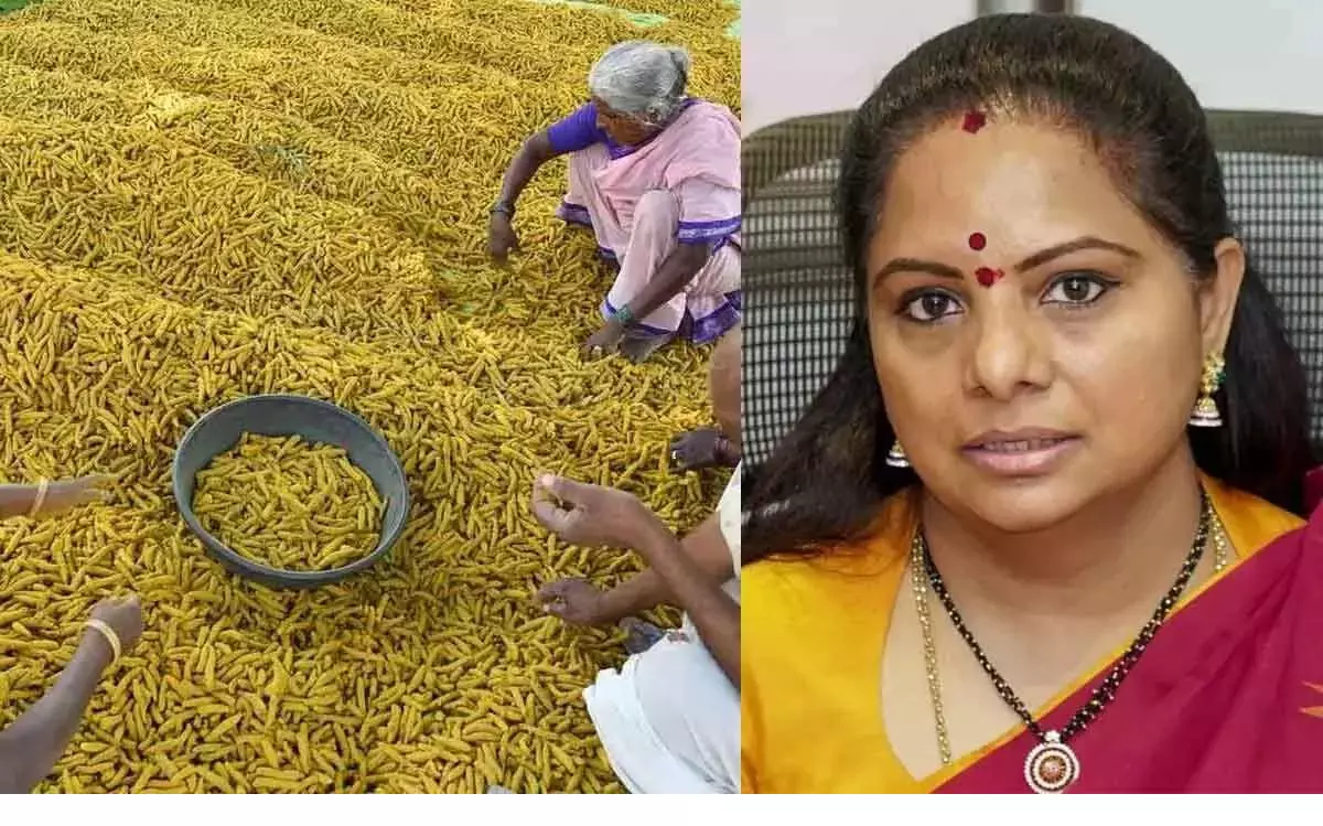 Kavitha Welcomes Establishment of Turmeric Board in Nizamabad Kavitha Welcomes Establishment of Turmeric Board in Nizamabad