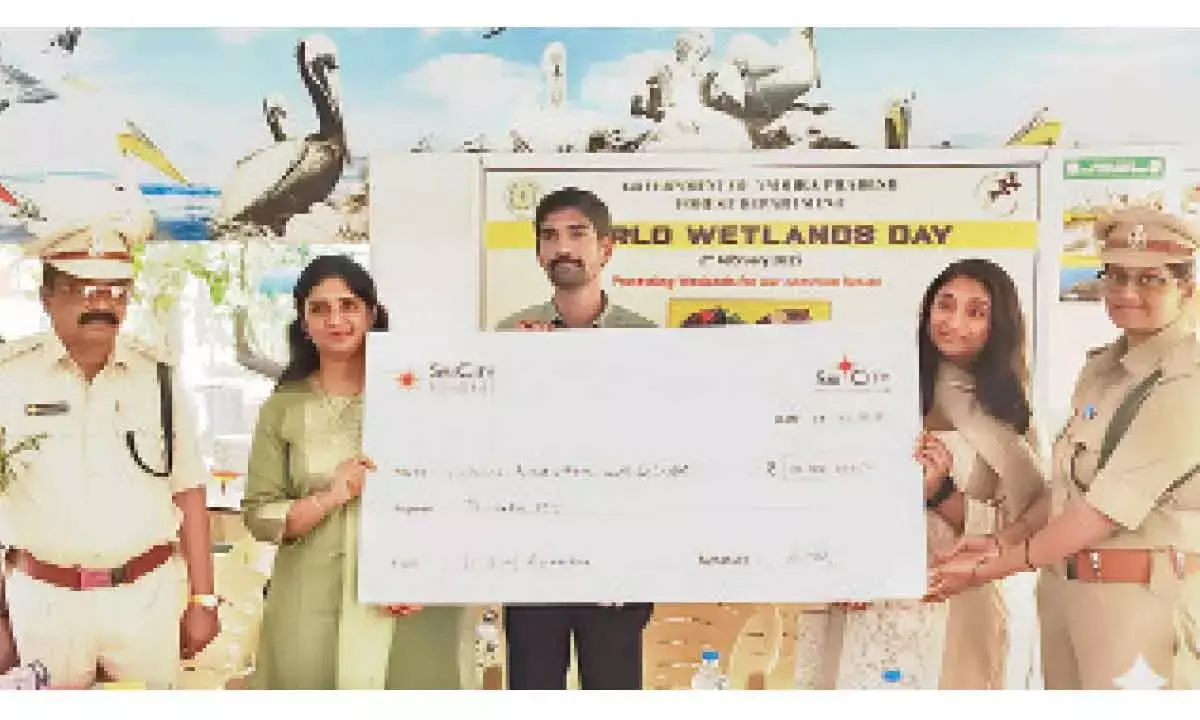 Sri City Foundation Donates Rs 10L To Nelapattu Bird Sanctuary