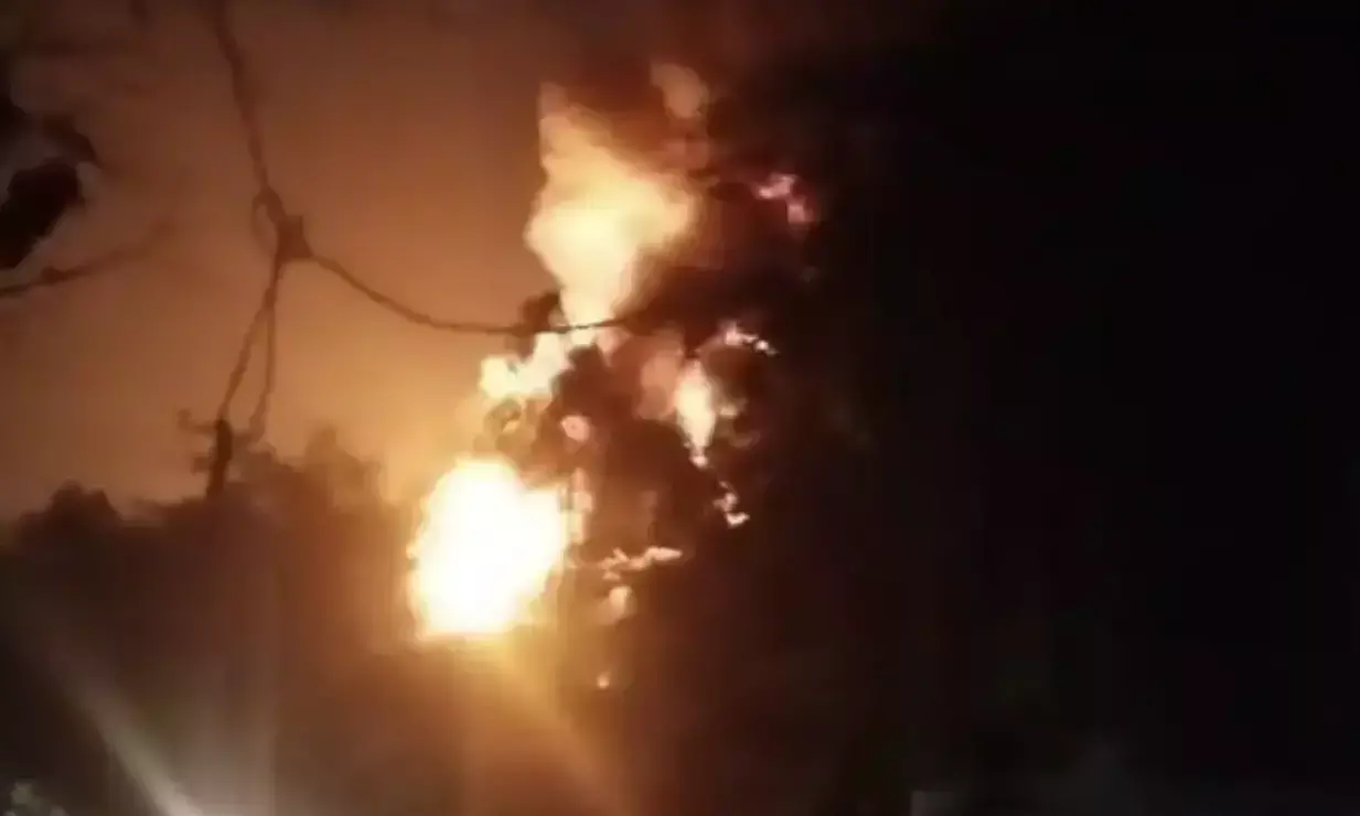 Massive blaze erupts at chemical factory in Cherlapally industrial area