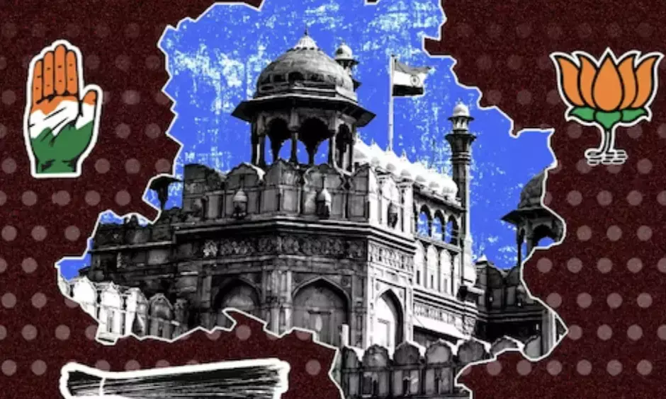 Delhi exit poll results 2025: BJP predicted to win, AAP faces setback