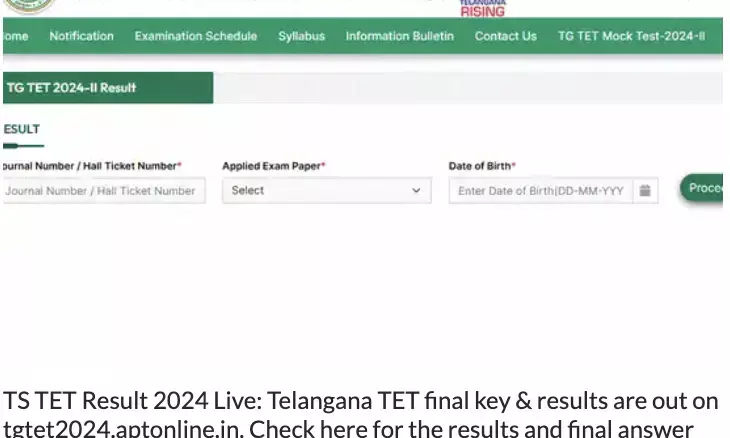 TS TET 2024 Results Announced: Check your score now!