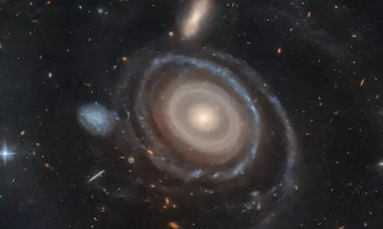 Hubble Telescope uncovers enormous ‘Bullseye’ galaxy with nine mysterious rings
