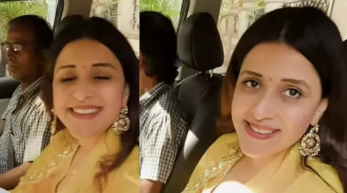 Mannara Chopra attends Siddharth Chopra’s Haldi ceremony in Mumbai Mannara Chopra attends Siddharth Chopra’s Haldi ceremony in Mumbai