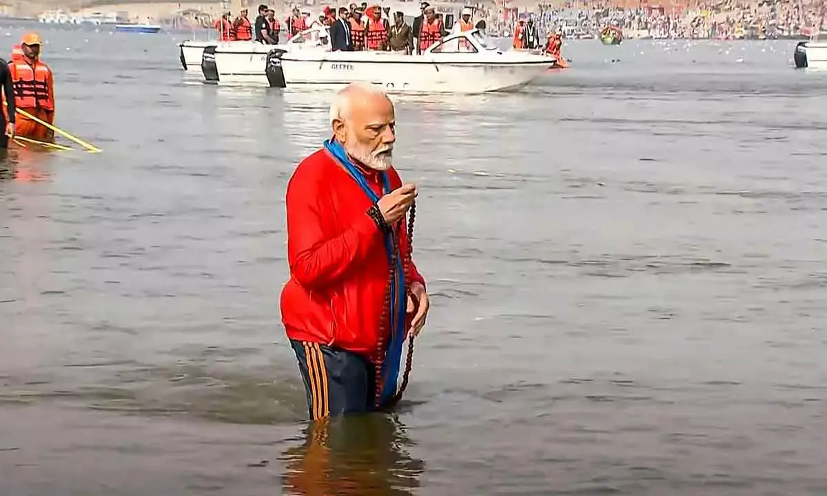 Blessed To Be At Maha Kumbh: PM Modi Takes Holy Dip At Sangam