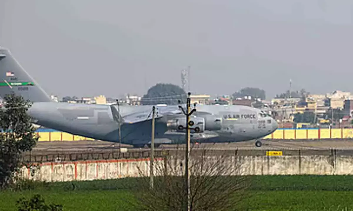 US Aircraft Carrying 104 Deported Indians Lands At Amritsar Airport