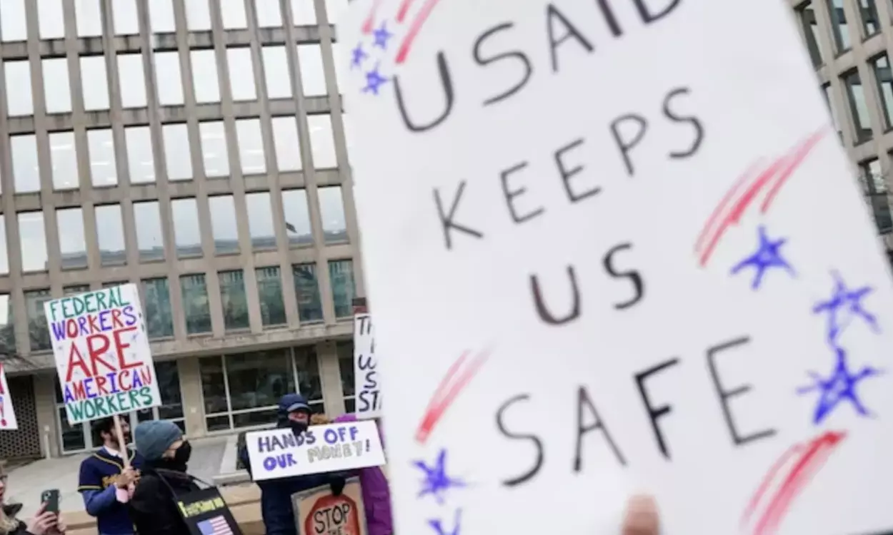 Protests erupt across U.S. against Trump, Musk, and USAID shutdown