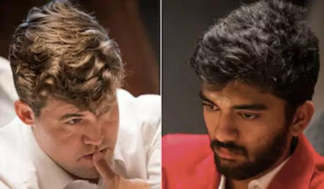 Gukesh falls to Carlsen but secures knockout spot in Weissenhaus Gukesh falls to Carlsen but secures knockout spot in Weissenhaus