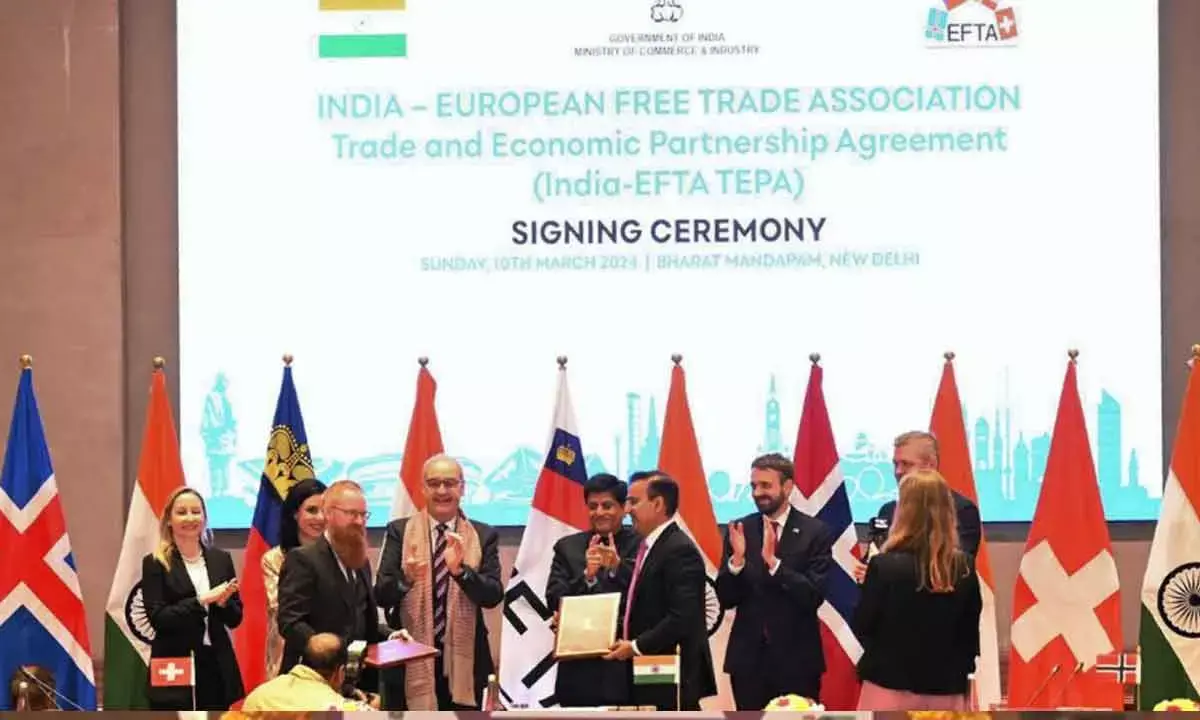 India sets up EFTA Desk To Promote Trade, Investment, Biz Facilitation