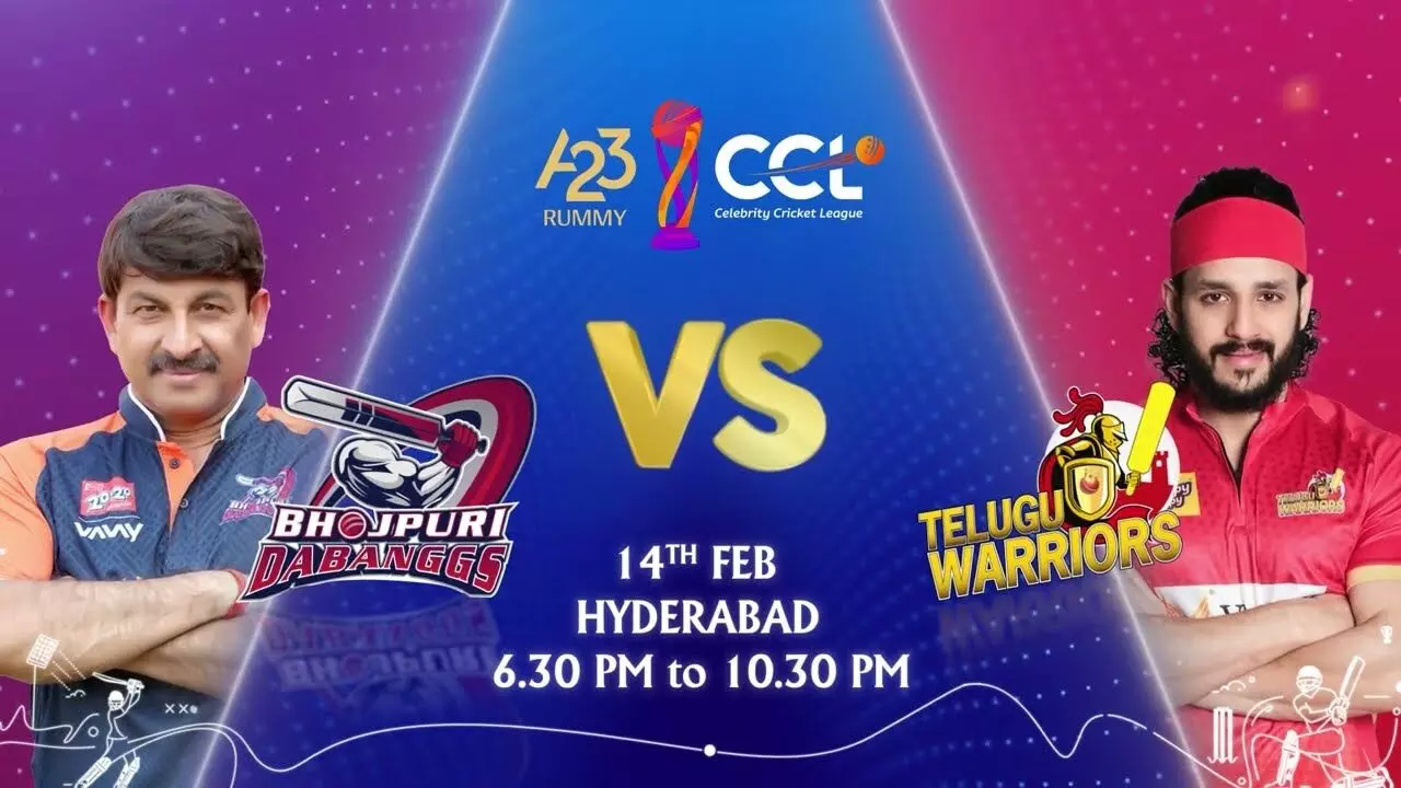 CCL 2025 LIVE: Bhojpuri Dabanggs vs Telugu Warriors—Live Score, Match Updates CCL 2025 LIVE: Bhojpuri Dabanggs vs Telugu Warriors—Live Score, Match Updates