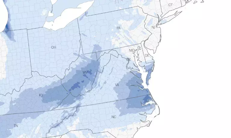 Major snowstorm to hit Virginia, Maryland, and North Carolina