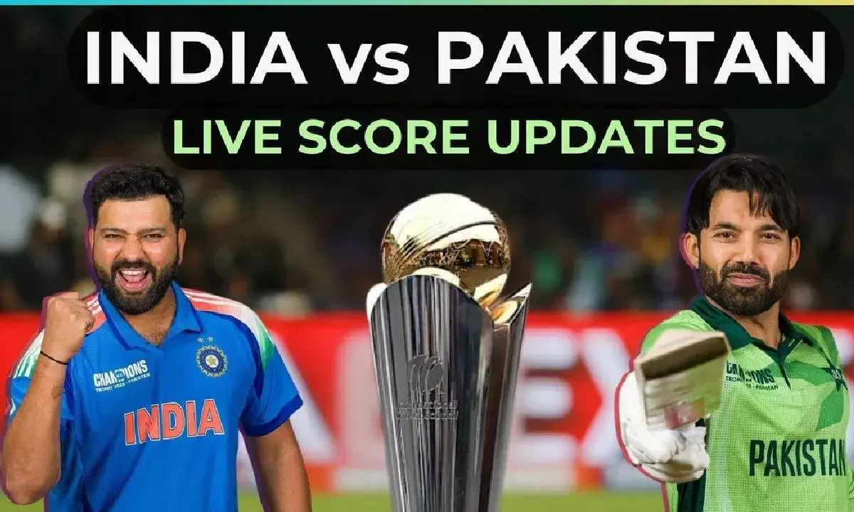 India vs Pakistan Live Score, ICC Champions Trophy 2025: Saud Shakeel Scores Fifty as Pakistan Gains Momentum; India Seeks Wickets