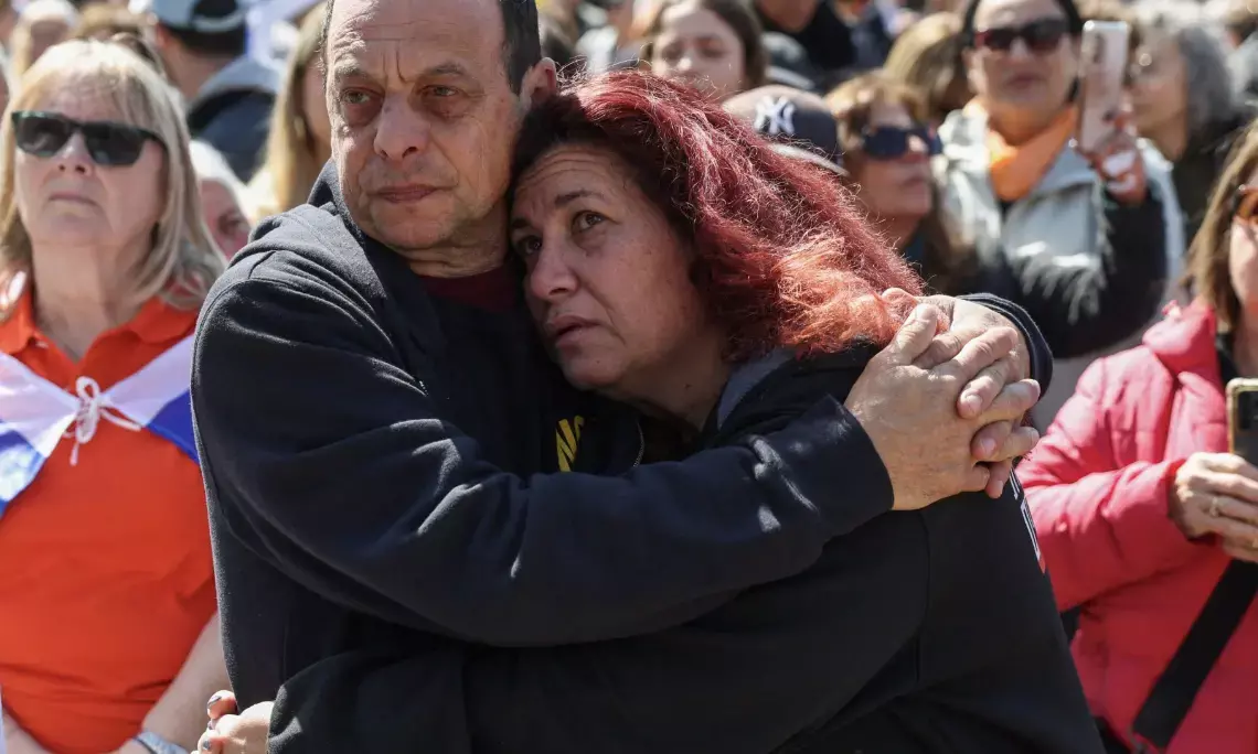 Israel mourns as thousands say goodbye to Bibas mother and toddlers