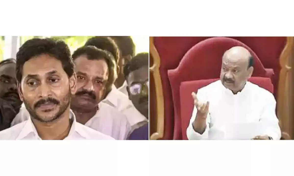 Andhra Speaker Rejects YSRCP Claim For LoP status to Jagan