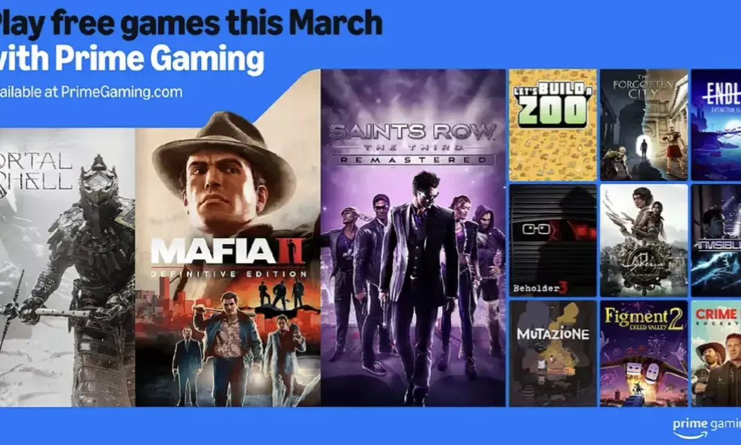 Amazon Prime gaming offers 20 free games in March — Get fallout, saints row 3, and more