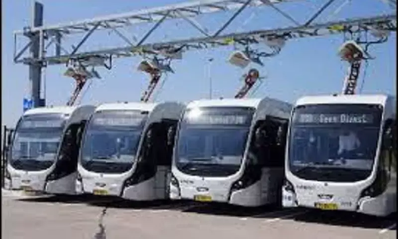 MEIL CSR arm donates Olectra buses to AIIMS Mangalagiri and Panakalaswamy temple