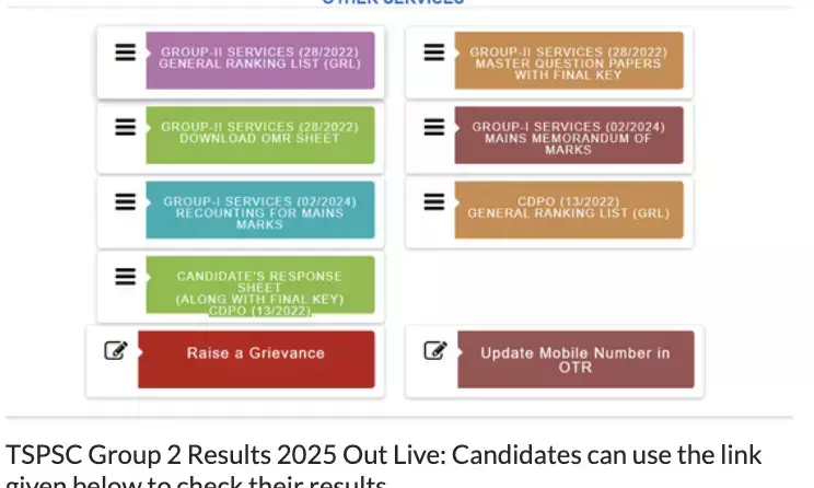 TSPSC Group 2 Results 2025 Released: Check GRL directly at tspsc.gov.in