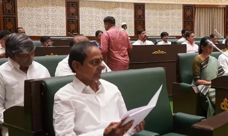 Former Chief Minister KCR Attends Assembly