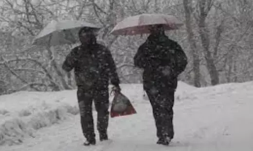Fresh snowfall and rain bring respite to Kashmir valley