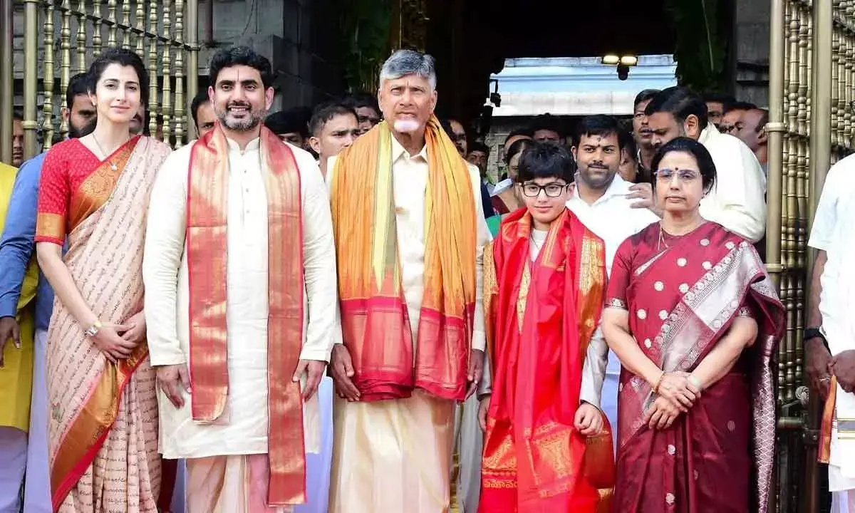 Lokesh Elated Over Sons 10th Bday In Tirumala