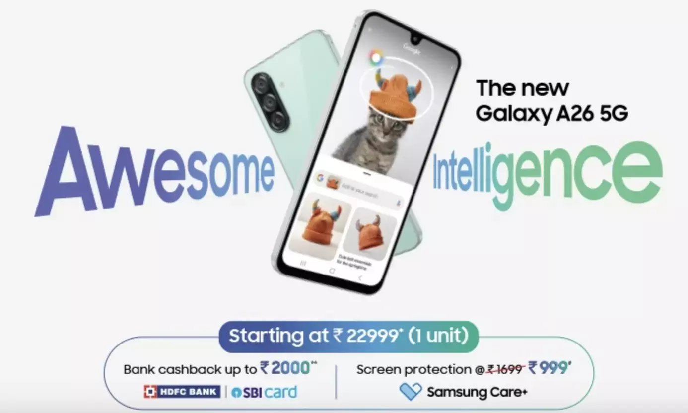 Samsung launches Galaxy A26 5G in India starting at INR 22,999