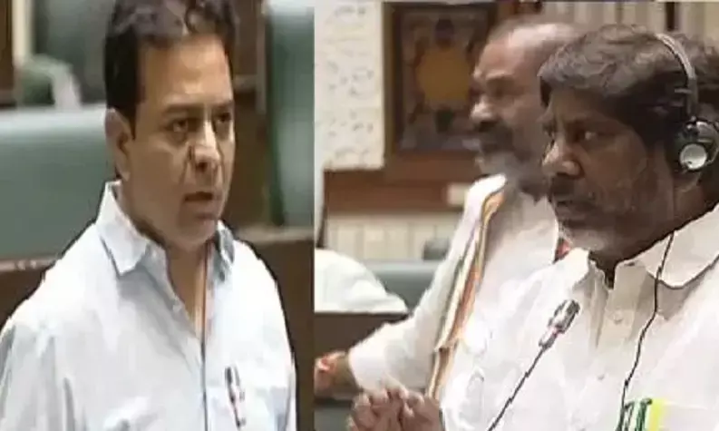 Bhatti Dares KTR to Prove allegations on Percentages