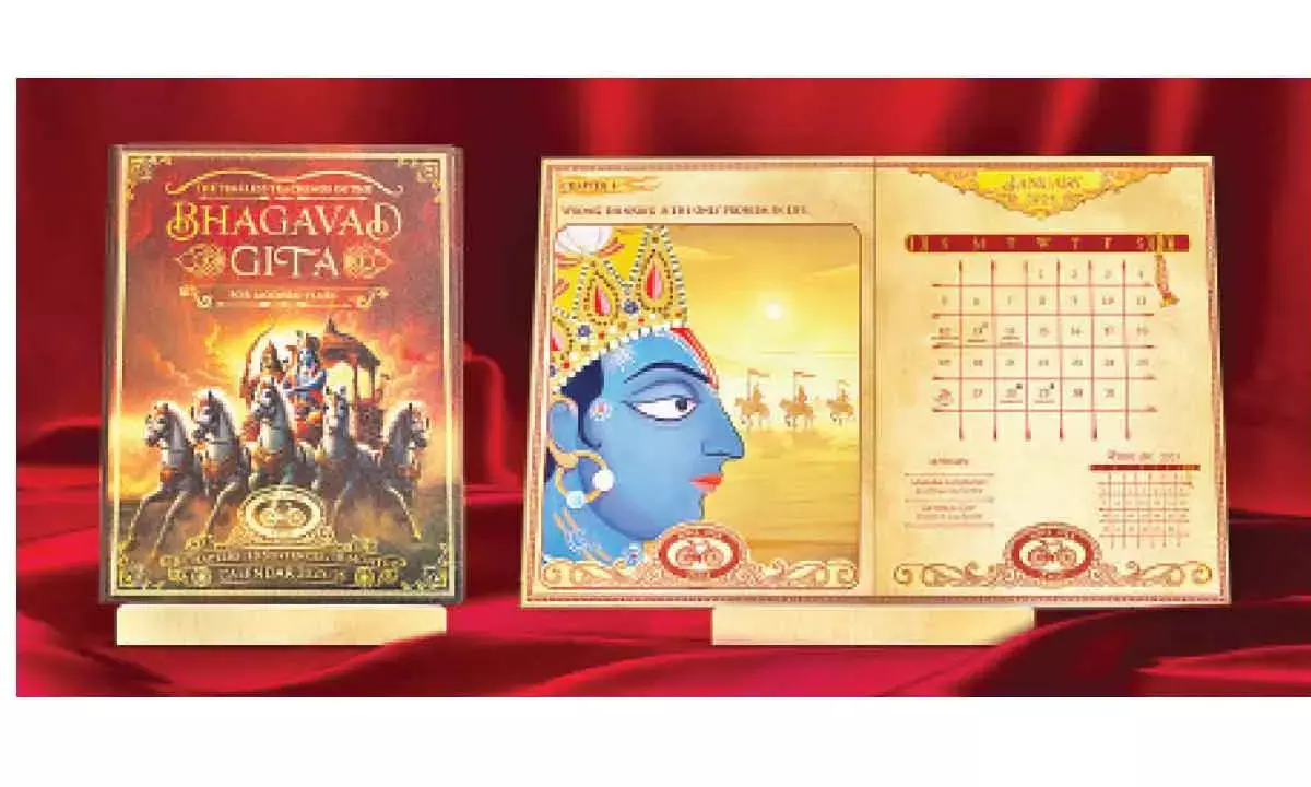 Calendar With Bhagavad Gita Theme Launched