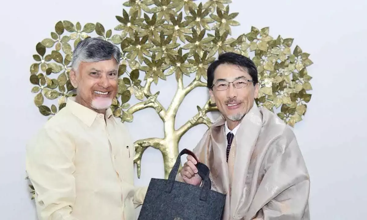 Naidu Discusses Ecosystem In Sri City With Japan Ambassador